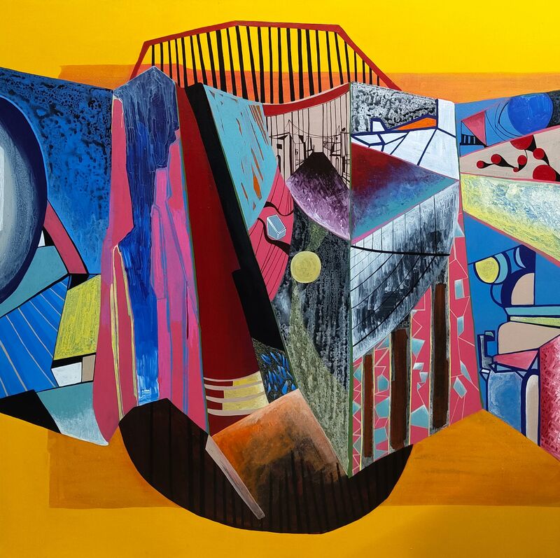 City of shifting views  - a Paintings by Yash 