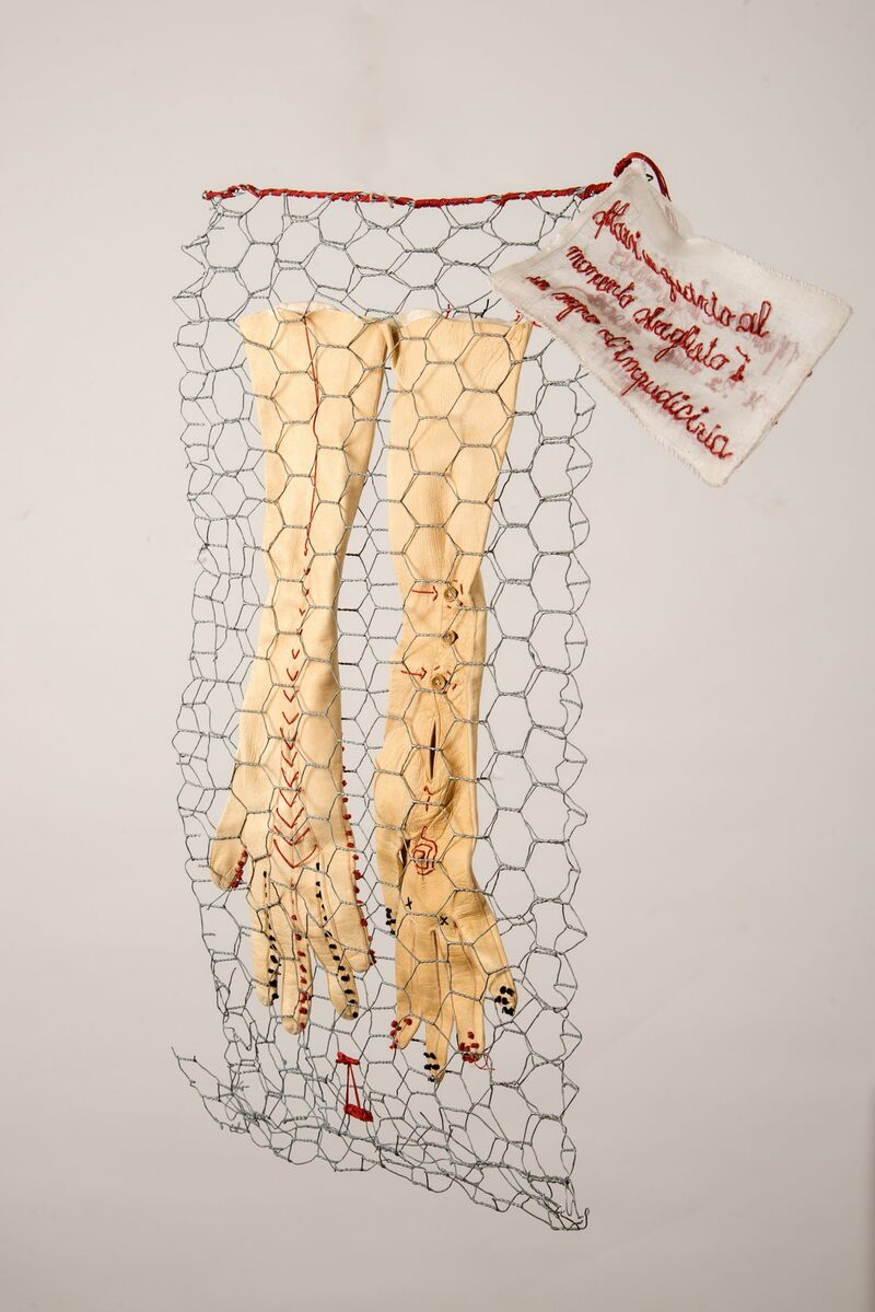 Gloves in an unvelope - a Sculpture & Installation by Daniela Evangelisti