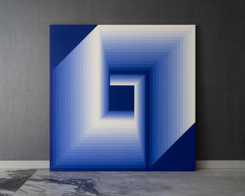 CONSTRUCTION IN PERCEPTION — Journey into Blue — - a Paint by Jeu.