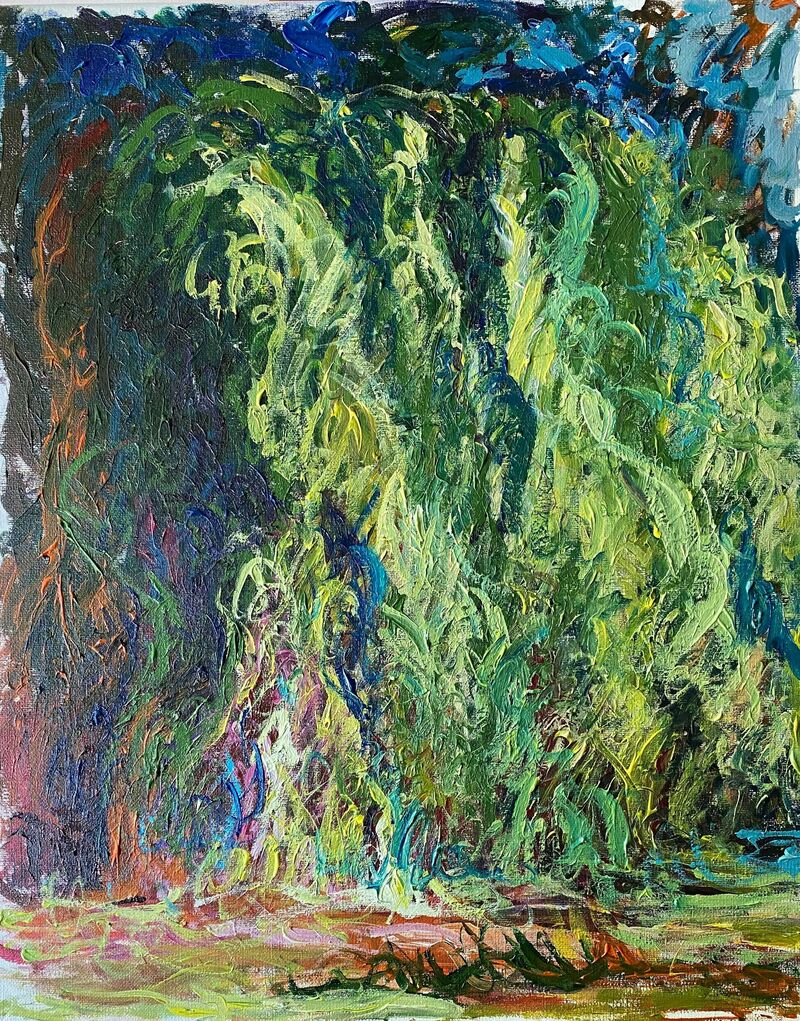 Weeping Willow - a Paint by Alexander Mills