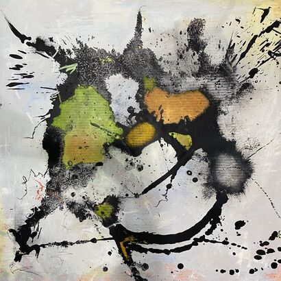 joy series (papillon) IV - A Paint Artwork by Claudia Blaesi