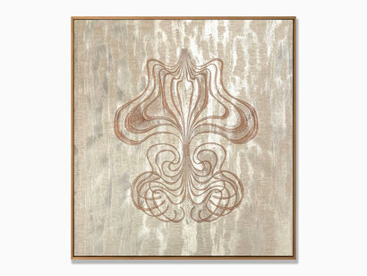 Embroidered Touch, Meditation 1 (Earth) - a Art Design Artowrk by Loh Anke
