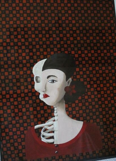 Ritratto di Berta Pompili - a Paint Artowrk by Mirca Liverani