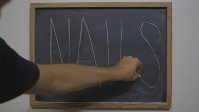 Nails on a Blackboard (Excerpt) - A Video Art Artwork by Kevin Frech