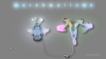 ACTING MATTER - marshmallows - A Video Art Artwork by Christina Hellmerich