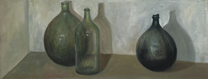 studio di bottiglie - a Paint Artowrk by Costanza Alvarez de Castro