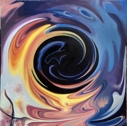 Julie's Black Hole - A Paint Artwork by Laura Alich