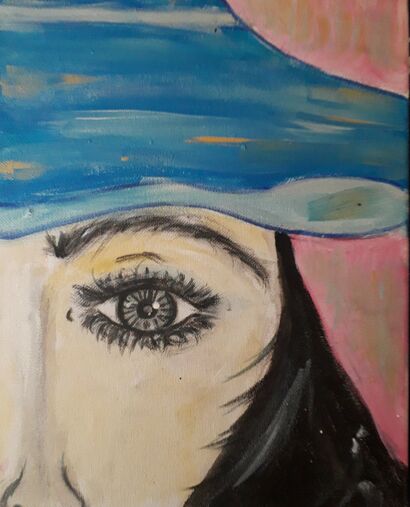 El sombrero azul - a Paint Artowrk by Hidalgo