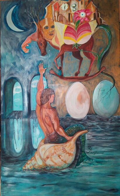 l abbraccio del sogno - a Paint Artowrk by Jerry