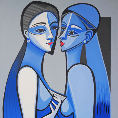 Sharing Secrets - A Paint Artwork by Elena Popa