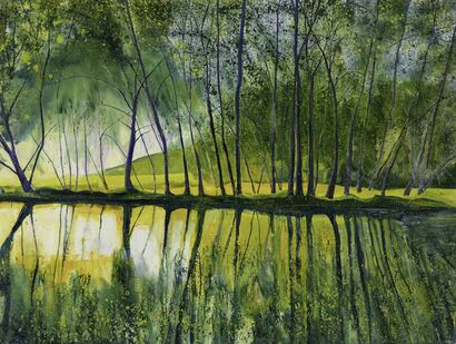 Riflesso verde - a Paint Artowrk by Gregor Pratneker