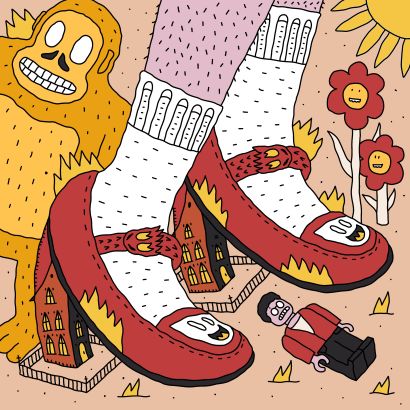 Growing Out of Dreams - a Digital Graphics and Cartoon Artwork by Sancho