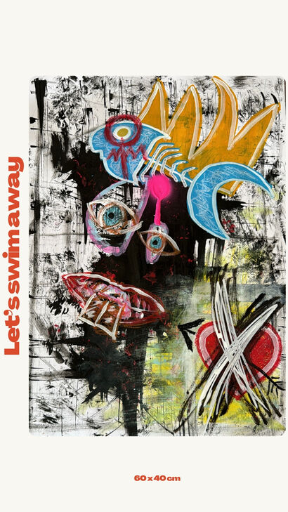 Let‘s swim away - a Paint Artowrk by Jan Richter