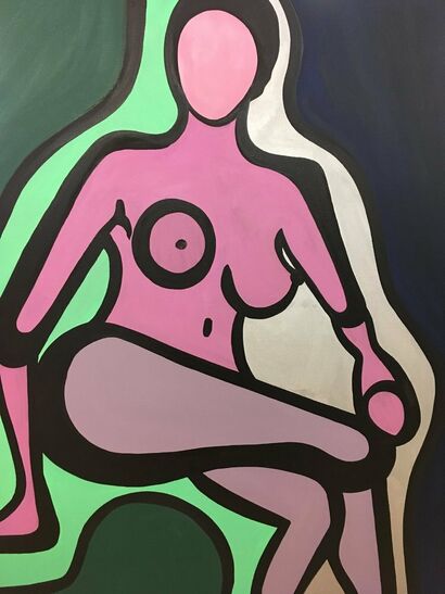 Big Nude - A Paint Artwork by Montana Azuelos