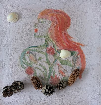 Rooted in Her  - a Paint Artowrk by Laura Bernardeschi Nelson