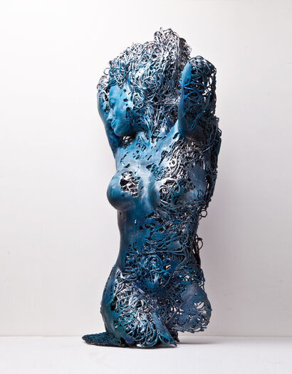 E-blue - A Sculpture & Installation Artwork by Raf Tarnawski