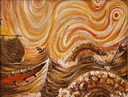Tempestade Noturna - A Paint Artwork by Don M. Vargas