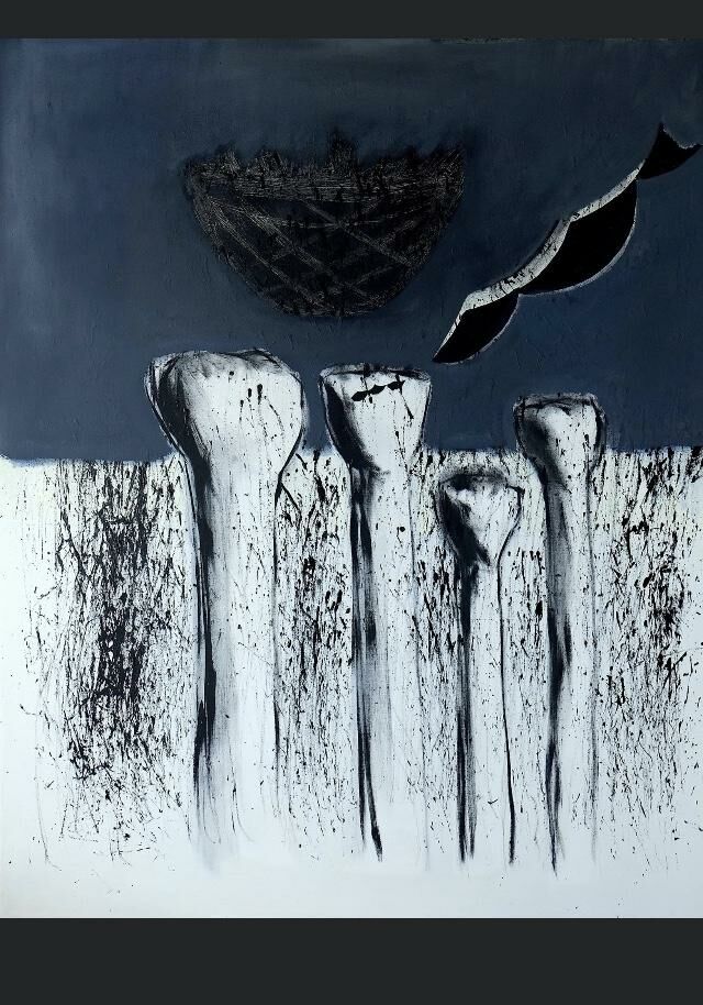 Dead Phoenix  - a Paintings by Vincenzo  Mastrangelo 