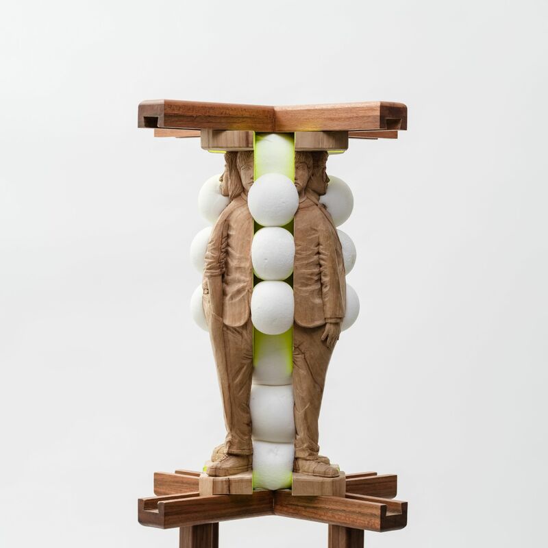 Force Field—Dovetail Joints Feat. Stress Balls - a Sculpture & Installation by KENG Chieh-Sheng