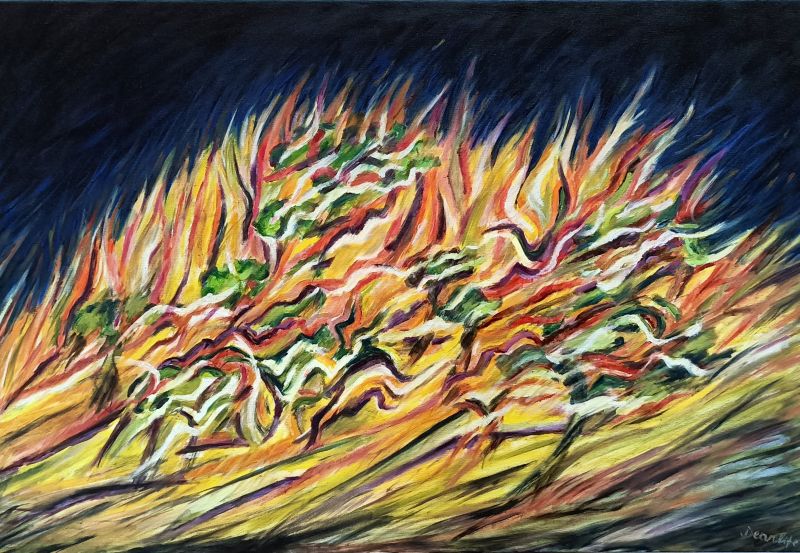 On fire - a Paintings by DEARLIFE