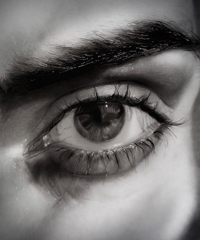 Eye detail - a Paint by Michael Gordon