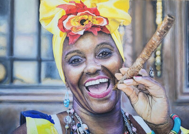 Веселая кубинка  - a Paint by Maria Ris
