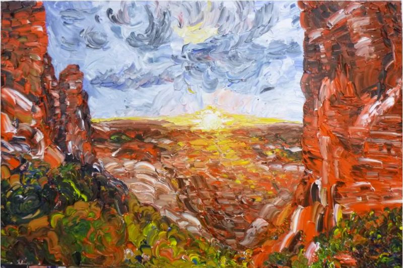 'Hope', Collection 'New Horizons' - a Paintings by Dr. Halyna Vakulenko