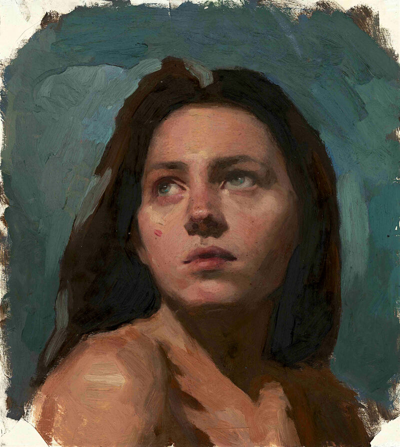 Megan - a Paintings by Diana Priscila Solis