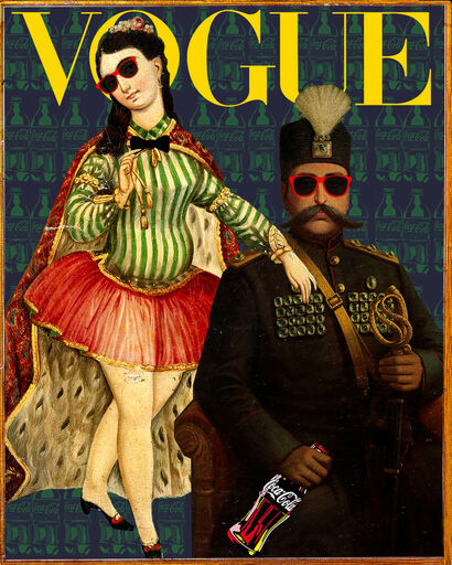 Couple Vogue - A Digital Graphics and Cartoon Artwork by Rabee Baghshani