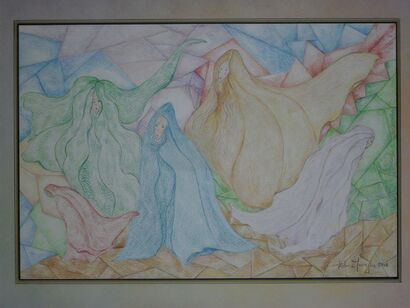 Le cinque sorelle - A Paint Artwork by Vilma Caterina Mourglia