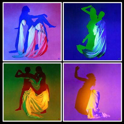 Impronte Eterne : Quartet  - a Digital Graphics and Cartoon Artowrk by Annalisa Cermignani