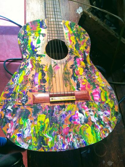 Guitar - A Paint Artwork by Amy McDonald