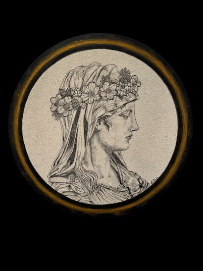 HERA, PROTECTORA Y VENGATIVA - a Paint Artowrk by Elena Victoria Romero Muñoz