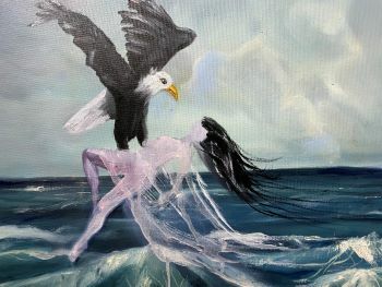 Raubvogeladler - A Paint Artwork by Gina Weisskopf