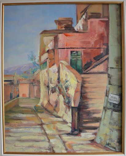 Genova scomparsa, le mura di Malapaga - a Paint Artowrk by R. CORDAZ