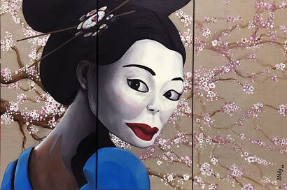 Miss Sushi - A Paint Artwork by ANdy Cuesta