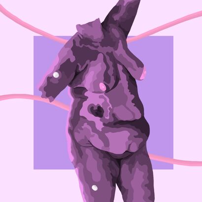 Empowered by Purple - A Digital Art Artwork by olivia szejner