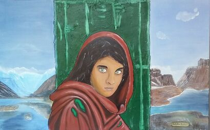 afganistan - a Paint Artowrk by RAFFAELLA CAVALLINI