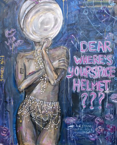 Dear where's your helmet? - A Paint Artwork by Anna Poliakova