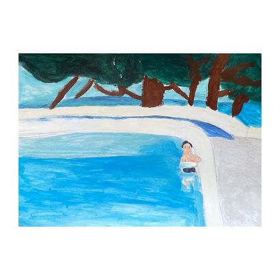 The Pool - a Paint Artowrk by Irfan  Ajvazi