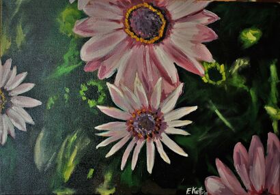 lilla in fiore - a Paint Artowrk by ketty Fuser