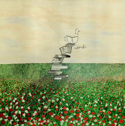 volare lontano - A Paint Artwork by Silvia Scandariato
