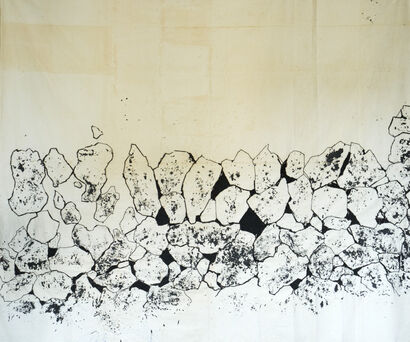 muro a secco - A Paint Artwork by Glenda Costa
