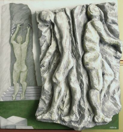 Umanità Fossile - A Sculpture & Installation Artwork by Pino Giuffrida