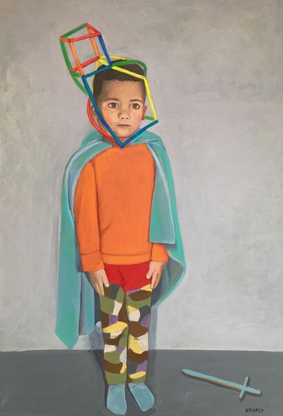 portrait of a boy 2 - A Paint Artwork by Krispek