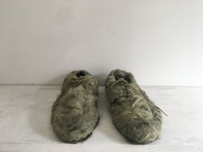 Shoes 6 - a Sculpture & Installation Artowrk by Xingzi