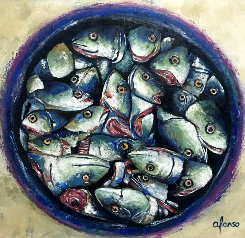 Fish bowl - a Paint by Alonso
