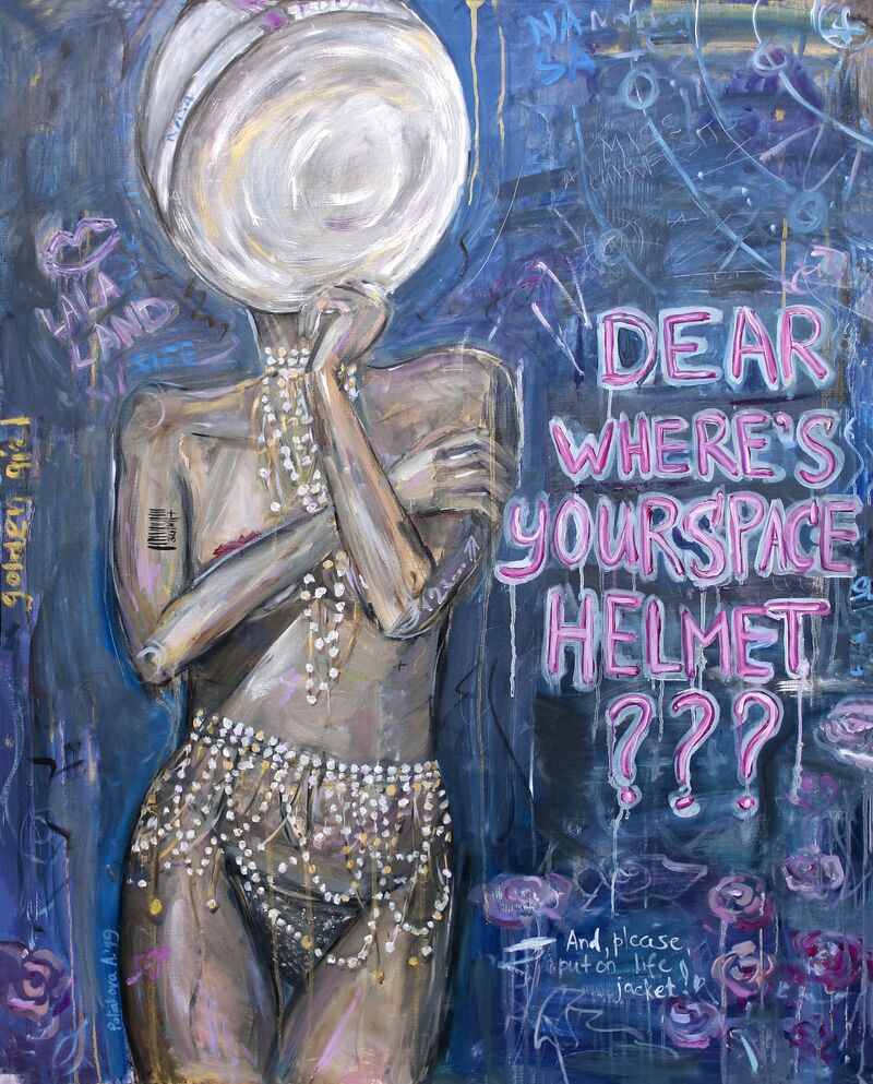 Dear where's your helmet? - a Paint by Anna Poliakova