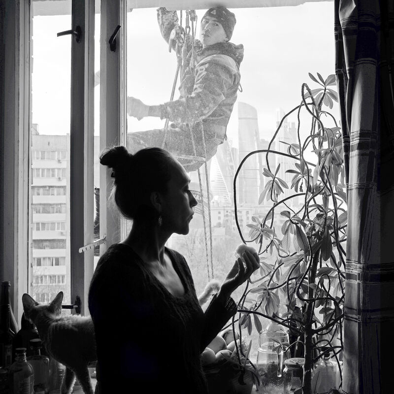 Self-portrait at a window - a Photographic Art by Anastasia Potekhina