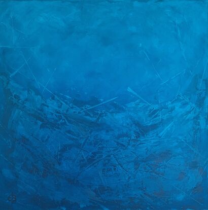 Into the Blue - a Paint Artowrk by Elke Buegler
